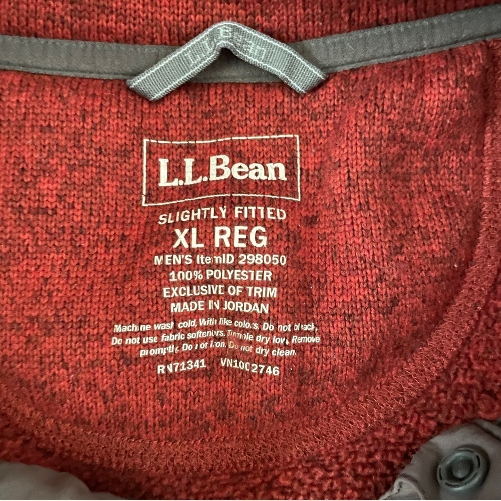 LL Bean burnt orange pullover size XL - Picture 6 of 6